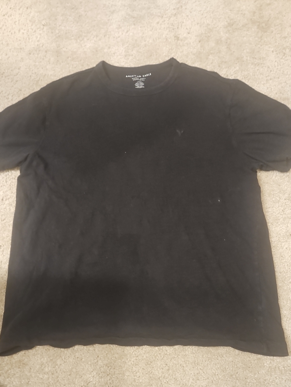 American Eagle Outfitters Black Short Sleeve Crew T‑Shirt